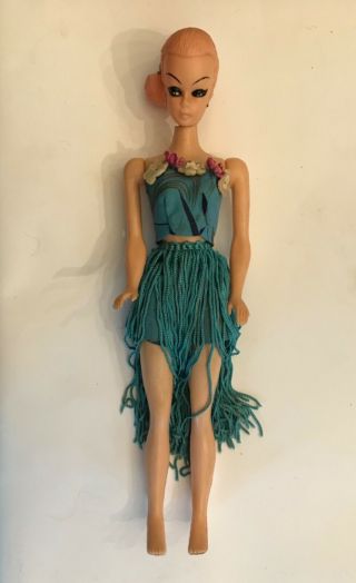 Vintage 1960’s Barbie Bild Lilli Clone Debby Jamie Gina Pink Molded Hair Doll