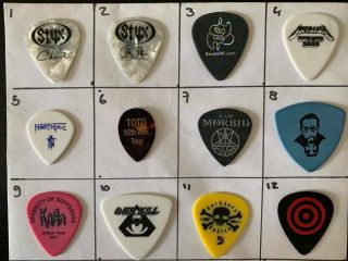One Guitar Pick No:6 Toto Steve Lukather 35 Anniversary