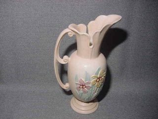 Hull Pottery Pink Iris Ewer Large Vase 401 - 13 1/2 " Usa Made