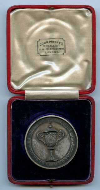 Thames Challenge Cup Silver Prize Medal 1912 Henley Royal Regatta Box