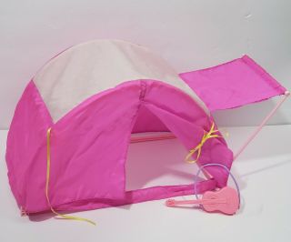 1995 Barbie So Much To Do Outdoor Fun 67166 Replacement Tent,  Guitar Read