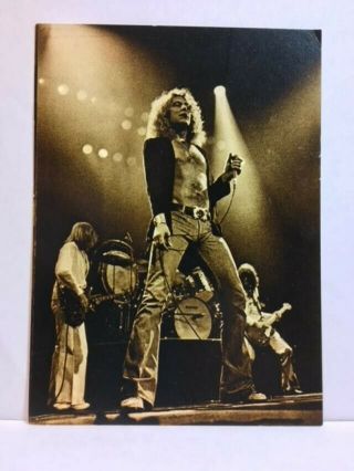 Led Zeppelin Postcard Robert Plant Jimmy Page John Bonham Jones