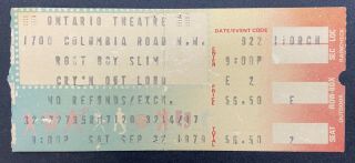 Root Boy Slim And Cry’n Out Loud 1979 Concert Ticket Stub