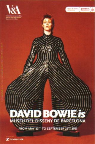David Bowie Is.  2017 V&a Exhibition Flyer Barcelona.  Kansai Yamamoto.  Sml.