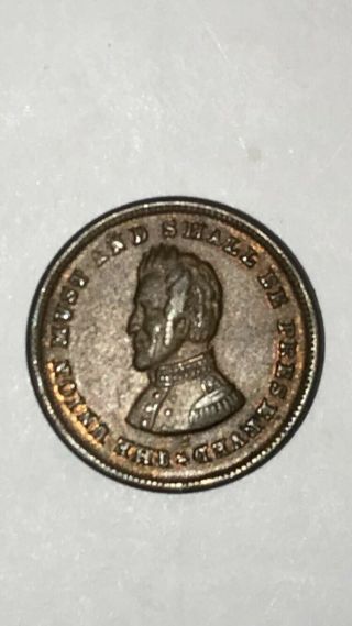 Civil War Token Andrew Jackson The Union Must & Shall Be Preserved
