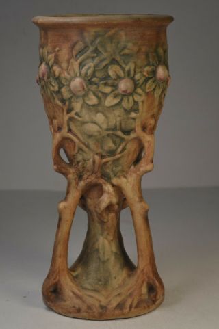Weller Woodcraft Chalice Vase.  9 " Tall.  1920s.