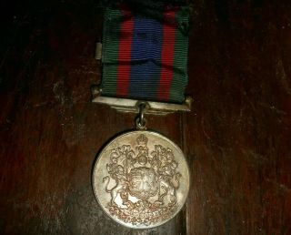 Canada 1939 World War Ii Silver Service Medal With Ribbon And Bar