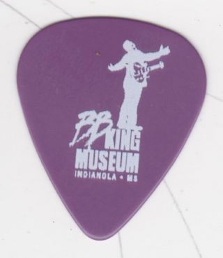 Rare Bb King Museum Guitar Pick Purple Indianola Ms King Of Blues Lucille