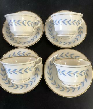 4 Syracuse Old Ivory - Sherwood - Tea Cups And Saucers