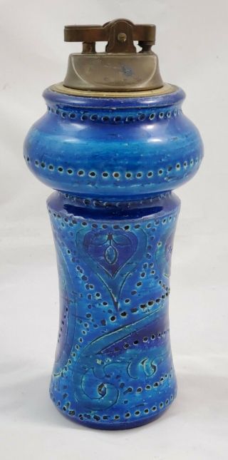 Bitossi Lighter by Aldo Londi in Rimini Blue - Mid - Century Modern 3