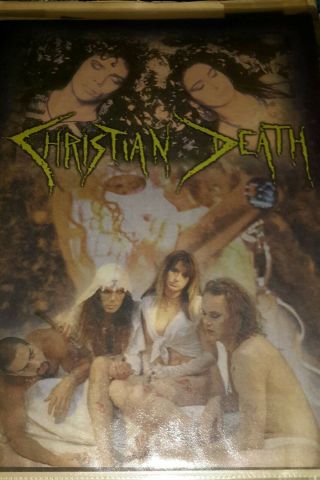 Vintage Christian Death Band Photo Print Media 8.  5 X 11