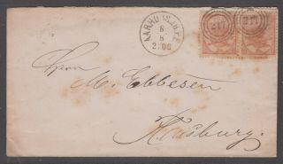 Denmark 18xx.  Cover To Germany.  Lapidar And Numeral Canc.  " 217 ".