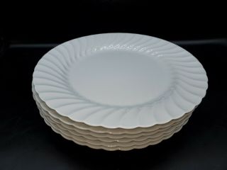 Johnson Brothers Regency White Dinner Plates Set Of 6 Large 10 1/2 "