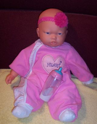 Msl Baby Girl Doll Interactive 16 " Cries Sucks Soft Face O/c Eyes Baby Sounds