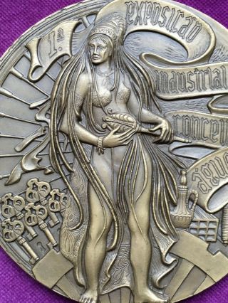 antique bronze medal Made by Vasco Berardo,  1973 2