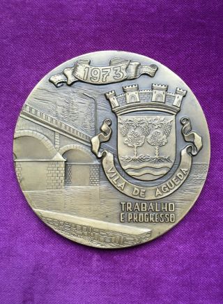 antique bronze medal Made by Vasco Berardo,  1973 3