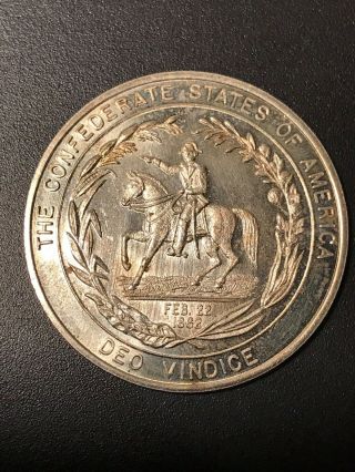 1861 Confederate States Of America Half Dollar Fantasy Coin Token Csa