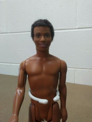 Barbie African American Male Boy Ken Doll 1991 Head 1968 Body Rooted Hair