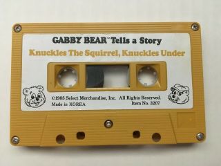 Vintage 1985 Gabby Bear Tells A Story Cassette Tape Knuckles Squirrel