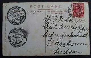 VERY RARE 1905 Great Britain Postcard 