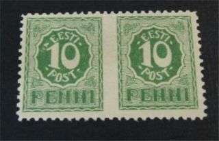 Nystamps Russia Estonia Stamp Og H Imperf Error