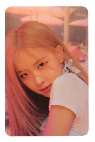 Blackpink Yg Official Goods Hologram Photocard K - Pop Rose A Version Photo