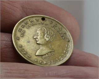 1844 Copper Henry Clay Presidential Campaign Medal - Details -