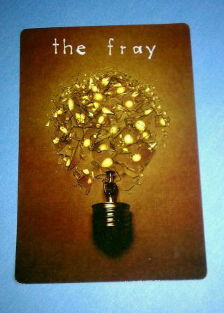 The Fray How To Save A Life Broken Lightbulb Rare Promo Sticker