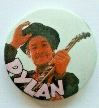 Vintage Bob Dylan Badge Early 1980 
