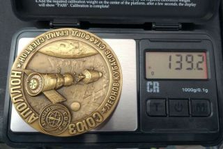 Apollo Soyuz Test Program Bronze Medal English / Russian Medallic Art Co.  017