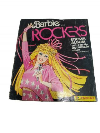1986 Barbie And The Rockers Sticker Book With All Stickers Rare Vintage