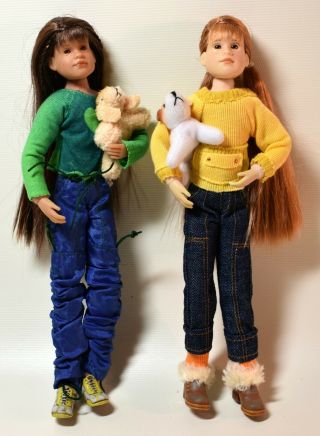 Only Hearts Club Dolls Anna Sophia & Lily Rose W/ Pets From 2004
