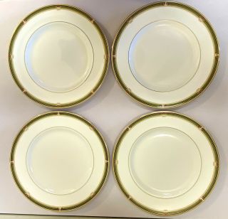 Set 4 Old Stock Wedgwood China Oberon Dinner Plate 10.  75 " Retired