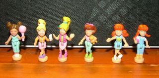 6 - 2002 Polly Pocket Amusement Park Butterfly Ride Carousel Figures