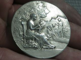 France Horticulture Medal / Society Of The Puy De DÔme Dpt.  40mm 23grs
