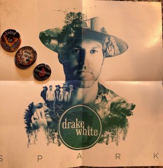 Official Merchandise Drake White & The Big Fire Poster Pins Spark