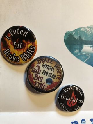 OFFICIAL Merchandise Drake White & the Big Fire poster pins Spark 2