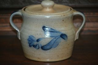 For Bsly1 Only - Rowe Pottery Double Handled Pot,  Covered Bowl & Rockdale Crock