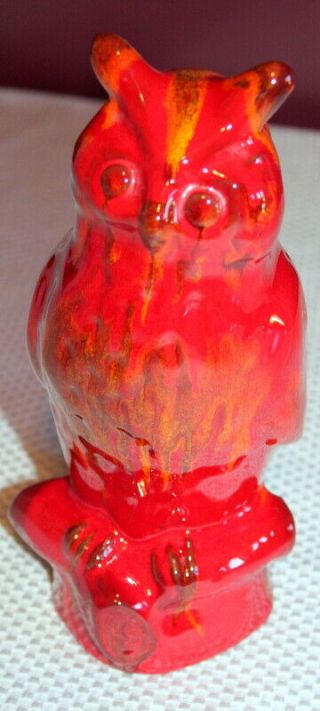 Blue Mountain Pottery Red Glaze Owl