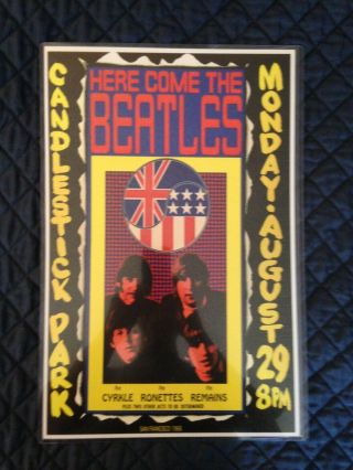 Beatles Candlestick Park Poster Laminated 11x17