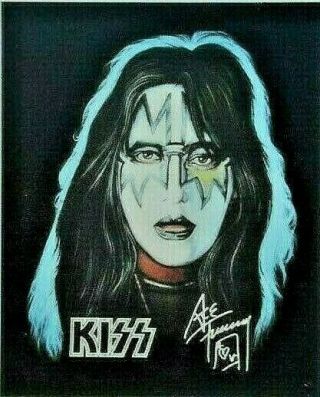 Ace Frehley Kiss Sticker Space Ace Kiss Space Man 2.  3/4 