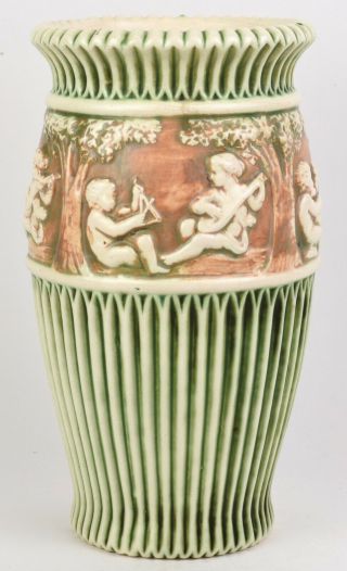 Roseville Donatello Arts And Crafts Vase Shape Number 111 - 12 "
