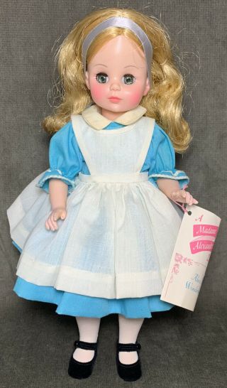 Madame Alexander Doll Alice In Wonderland 13 " Tagged Dress Wrist Tag