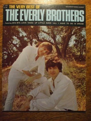 Everly Brothers 1967 Souvenir Songbook The Very Best Of Everly Bros.  Phil & Don