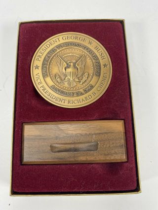Medal - Craft 2005 George W Bush Dick Cheney Second Inauguration Bronze Coin 2