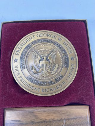 Medal - Craft 2005 George W Bush Dick Cheney Second Inauguration Bronze Coin 3