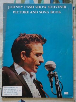 Johnny Cash Show Souvenir Picture And Song Book 1966