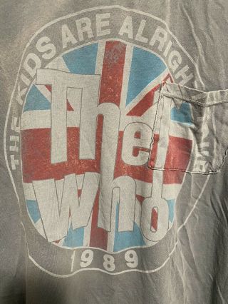 The Who " The Kids Are Alright Tour " T - Shirt Woman’s Medium.  Gently.