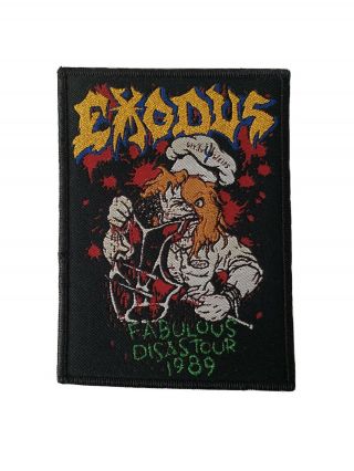 Exodus — Fabulous Disaster 1989 Woven Patch Thrash Metal