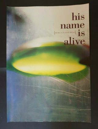 His Name Is Alive - Home Is In Your Head - 4ad 1990 Promo Poster 59 X 42 Cm